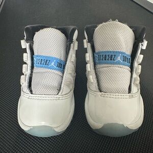Jordan 11s Kids Sneakers - Black, White, and Blue